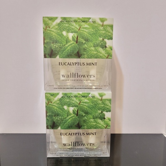 Bath &‎ Body Works Eucalyptus Mint Wallflower Refill 2-pk - Picture 1 of 6